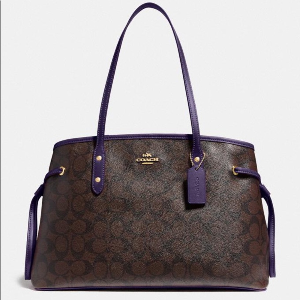 🆕 Coach signature drawstring purse F57842👜